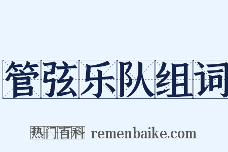 管弦乐队组词是什么意思的图片